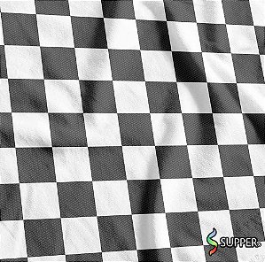 Tnt Estampado Metro - Quadriculado Preto e Branco
