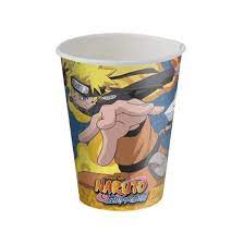 COPO DE PAPEL 200ML NARUTO C/8 UND - FESTCOLOR