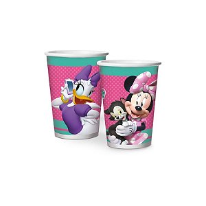 COPO DE PAPEL MINNIE ROSA 180 mL - 08un