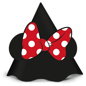 CHAPEU ANIVER MINNIE MOUSE - 12 un