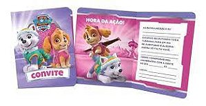 CONVITE PATRULHA CANINA ROSA - 08un