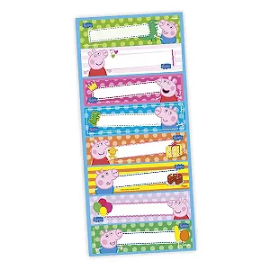ADESIVO RETANGULAR PEPPA PIG
