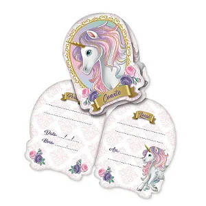 CONVITE UNICORNIO - 08 un