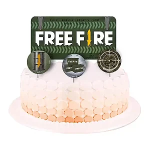 TOPPER DE BOLO  FREE FIRE