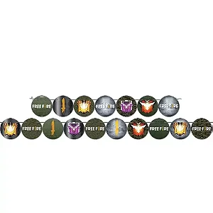 FAIXA DECORATIVA FREE FIRE - (2,10m X 0,11m)