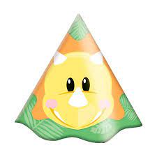 CHAPEU ANIVER DINO BABY PCT C/8 UN - FESTCOLOR