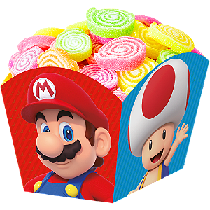 Cachepot Festa Super Mario - 8 Unidades - Festcolor