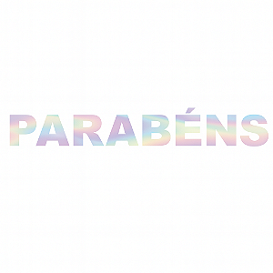 Faixa de Papel Parabéns – Furta-cor – 2 metros – 1 unidade