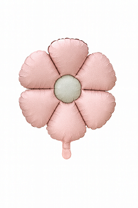 Balão Metalizado Flor Margarida – 47,5 x 59,5 cm – 1 unidade – Rosa