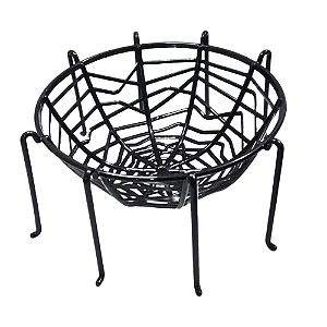 Bandeja Teia Halloween – Preta | 20cm x 10cm