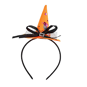 Tiara Halloween Fivela - Laranja