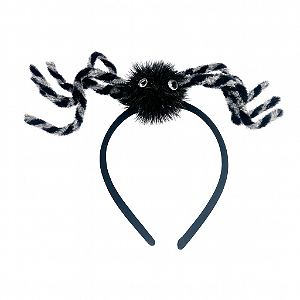 Tiara Aranha com Brilhos Prata