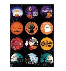 Adesivo Halloween Diversos – Pacote com 24 Unidades