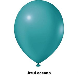 Balão Liso Azul Oceano
