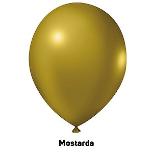 Balão Liso Mostarda