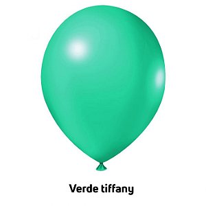 Balão Liso Verde Tiffany
