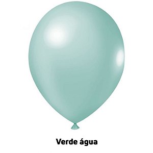 Balão Liso Verde Água