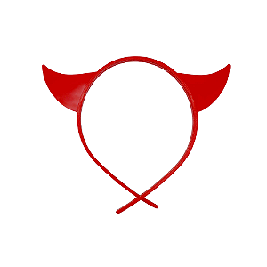 Tiara Diabinho Plástico – 1 Unidade – Tamanho Único