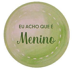Adesivo Chá Revelação Eu Acho Menino - 24 Unidades - Verde