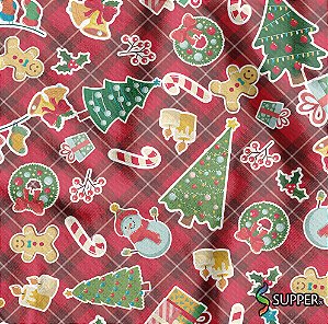 Tnt Estampado Metro - Natal Elementos