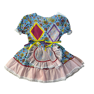 Vestido Junino Infantil Tamanho 02