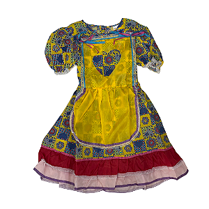 Vestido Junino Infantil Tamanho 12 ao 16