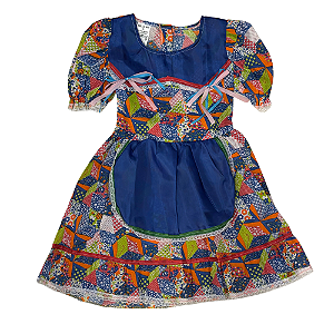 Vestido Junino Infantil Tamanho 06 ao 10