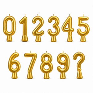 Vela Renew Metallic Dourado