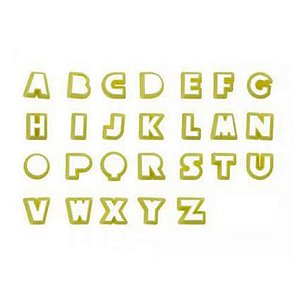 Cortador de Letras 2 cm C/28 Peças Blue Star