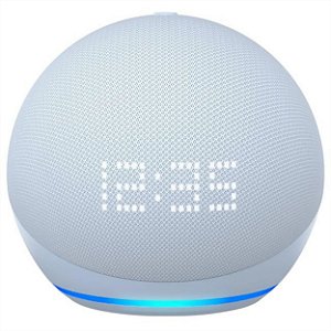 CAIXA INTELIGENTE AMAZON ECHO DOT 5 GERAÇÃO COM RELÓGIO