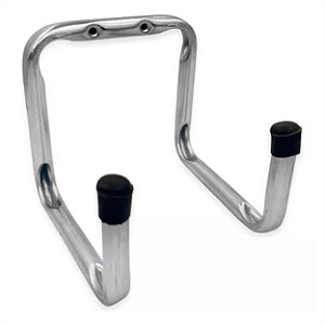 GANCHO PENDURE TUDO DUPLO FIXE NA PAREDE 12X12X12CM ZN PRETO