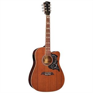 VIOLÃO MICHAEL ELETROACÚSTICO VM925DTC GALAXY AÇO MAHOGANY