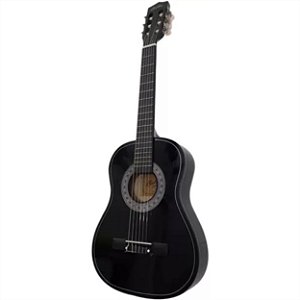 VIOLÃO INFANTIL PRETO TAMANHO 3/4 KAUTHON