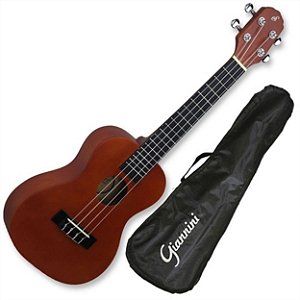 UKULELE GIANNINI CONCERTO COM CAPA UKS23NS ELETROACUSTICO