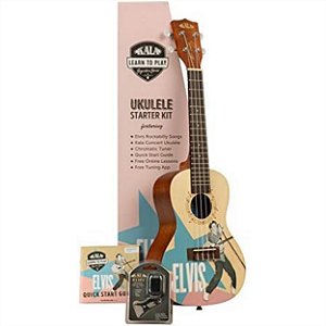 UKULELE KALA ELVIS ROCKABILLY TO PLAY STARTER KIT CONCERT