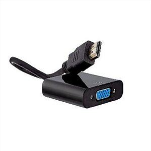 ADAPTADOR CONVERSOR HDMI MACHO x VGA FEMEA SAÍDA 720P-1080P