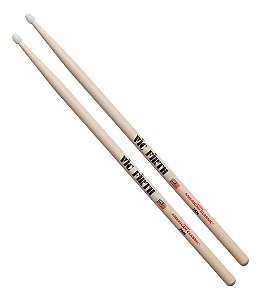 Baqueta American Classic 7an Ponta De Nylon Vic Firth Cor Natural Tamanho 7a