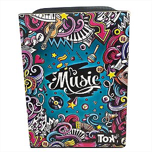 Cajon Music Eletro-acústico Tok Com Bongo Embutido