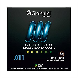 Encordoamento Giannini 011 Geegst11 Para Guitarra