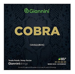 Encordoamento Giannini Cavaquinho Niquel Tensão Pesada Gescp