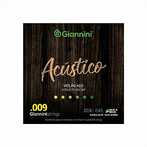 Encordoamento Giannini Geswal Violao De Aco Giannini 009