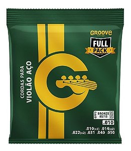 Encordoamento Solez Gfp3 P/violão Full Package Calibre 0.010