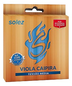 Encordoamento Solez Viola Caipira Tensão Media Ré Slvctm