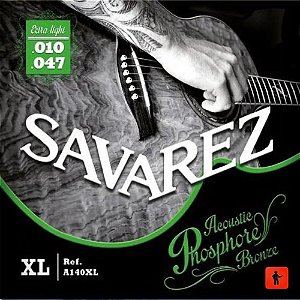 Encordoamento Violão Aço Savarez Phosphor Bronze 010 A140xl