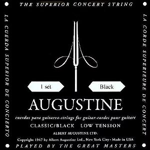Encordoamento Violao Nylon Augustine Classic Black