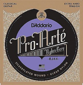 Encordoamento Violao Nylon Daddario Extra Hard Nylon Ej44
