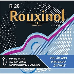 Encordoamento Violao Rouxinol R20 Com Bolinha Com Brinde