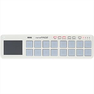Controlador Korg Nano Pad2 De Usb Slim Line Branco