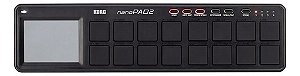 Controlador Midi Usb Com 16 Pads Korg Nanopad 2 Preto