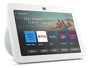Echo Show 8, 3ª Geração, Mod 2023, Space Audio Glacier, Branco